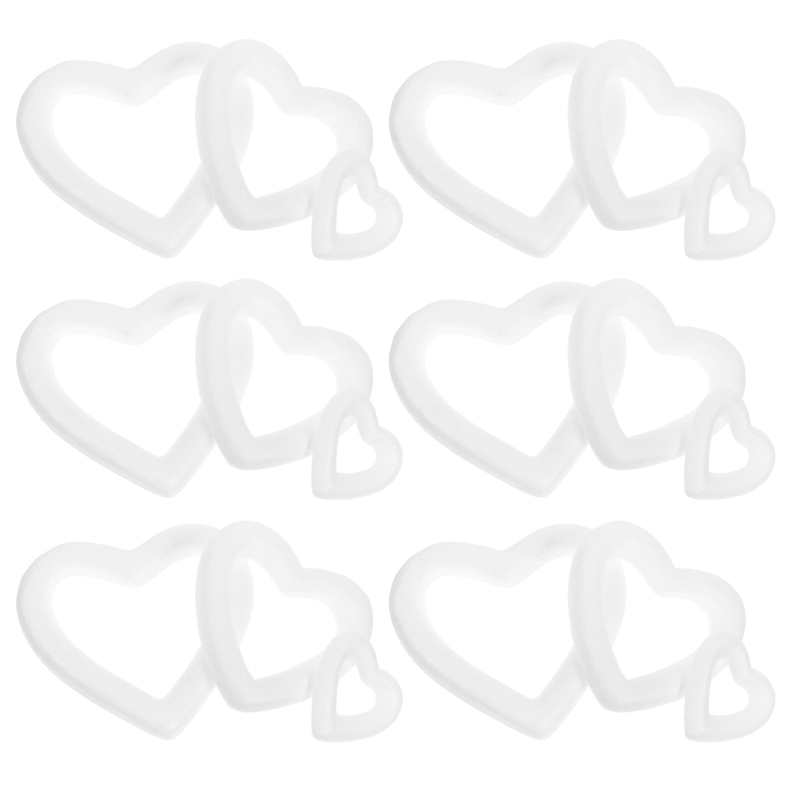 Wedding Floral Supply - 18Pcs Heart Foam Wreath Form Craft