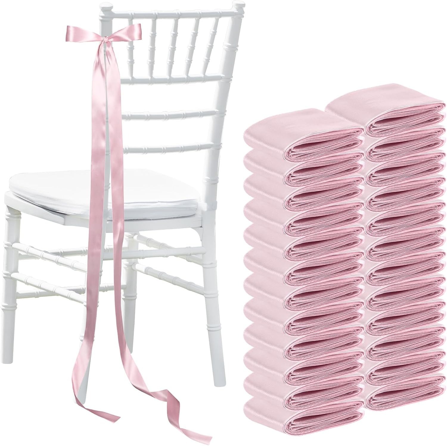 Chair Bows Aisle Satin Bows fo - огляд і ціна Bridal Sash Ribbon