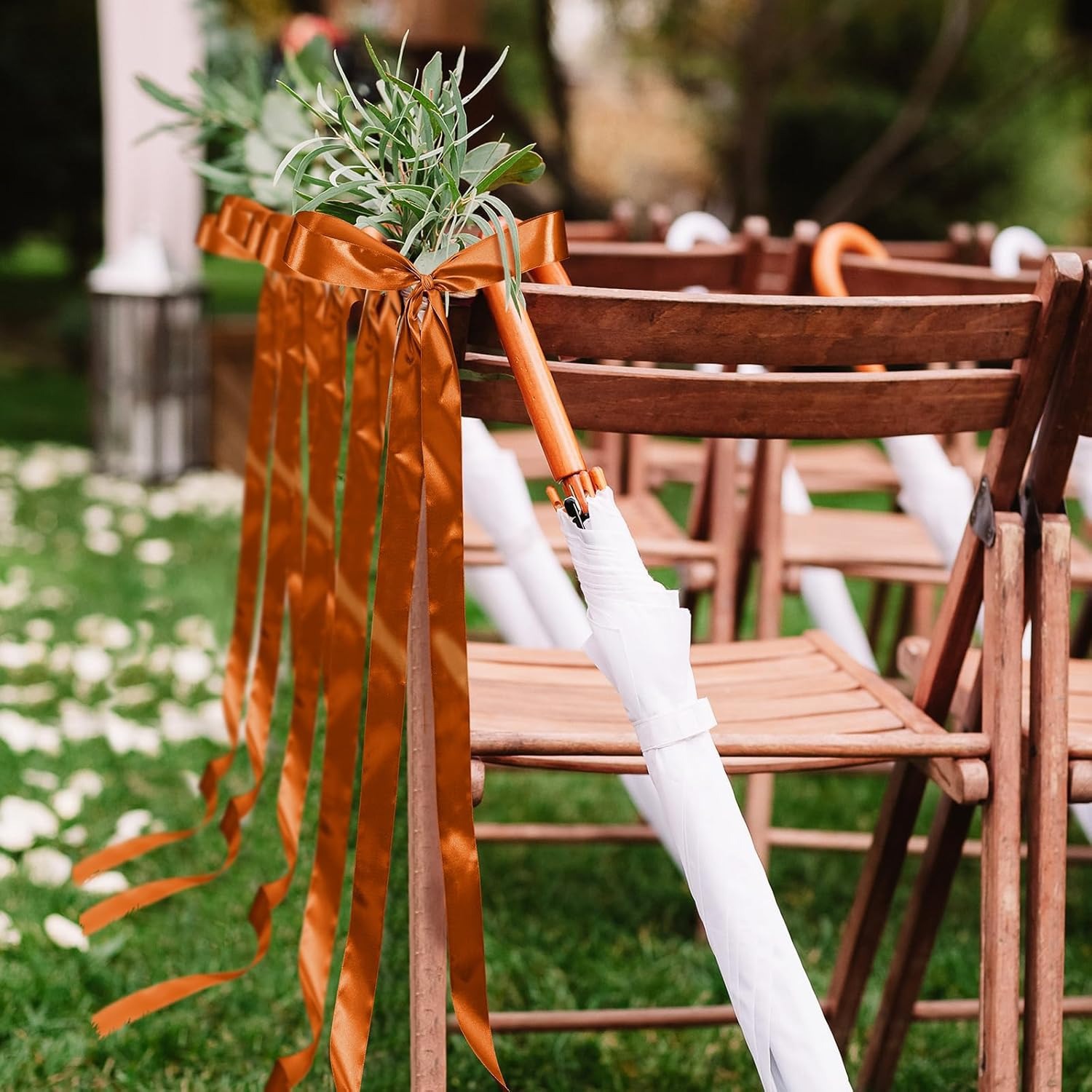 Chair Bows Aisle Satin Bows fo - огляд і ціна Bridal Sash Ribbon