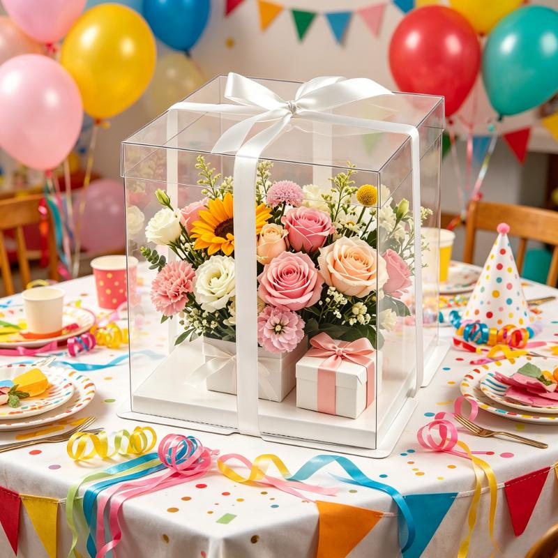 Transparent Cake Boxs Large Gi - огляд і ціна Wedding Cake Supply