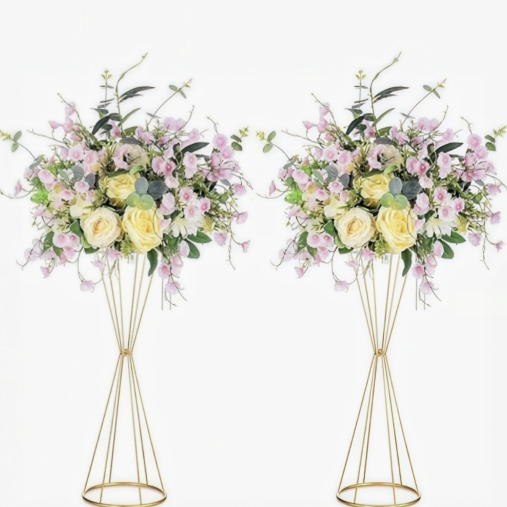 Gold Geometric Flower Stand Mo - огляд і ціна Centerpiece Vase Tall