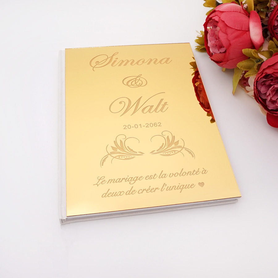 Acrylic Mirror Personalized El - огляд і ціна Personalized Guest Book