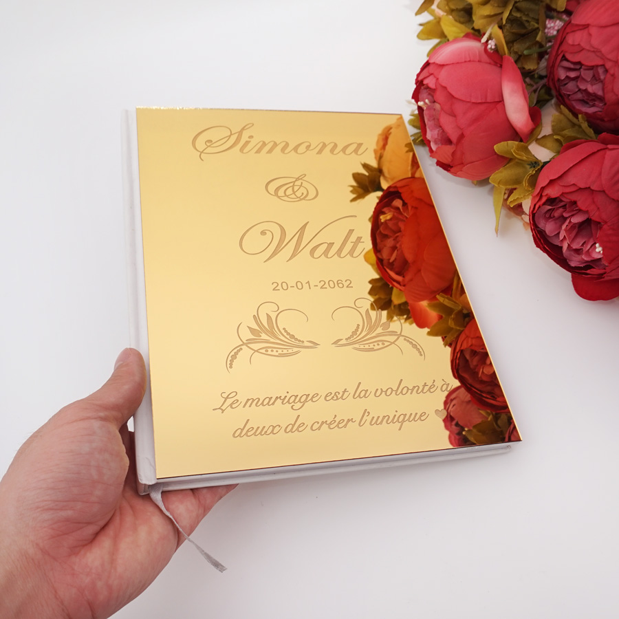Acrylic Mirror Personalized El - огляд і ціна Personalized Guest Book