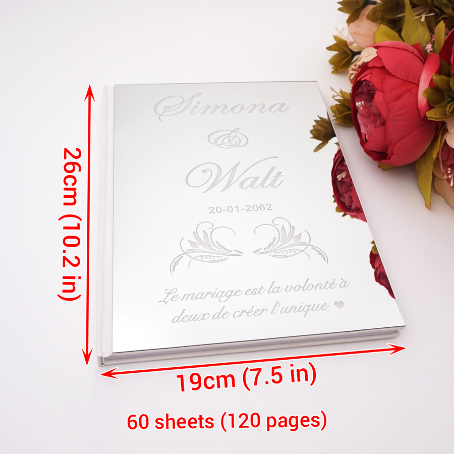 Acrylic Mirror Personalized El - огляд і ціна Personalized Guest Book