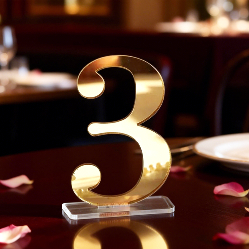 Numbers for Wedding Tables wit - огляд і ціна Table Number Gold