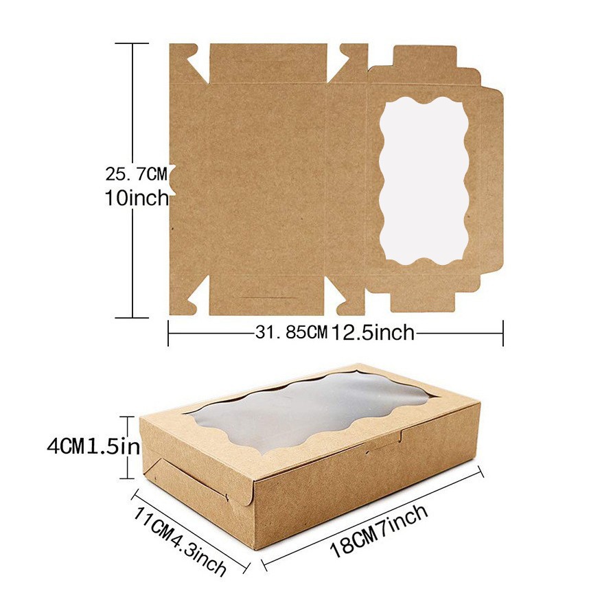 10/30/50Pcs Kraft Paper Cake C - огляд і ціна Wedding Cake Supply
