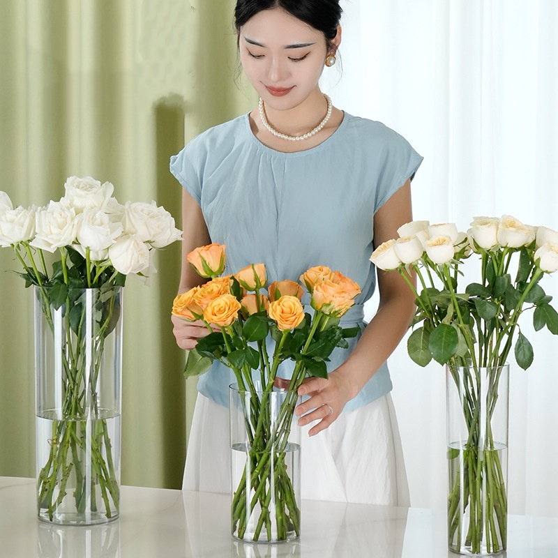 New Acrylic Clear Cylinder Flo - огляд і ціна Centerpiece Vase Tall