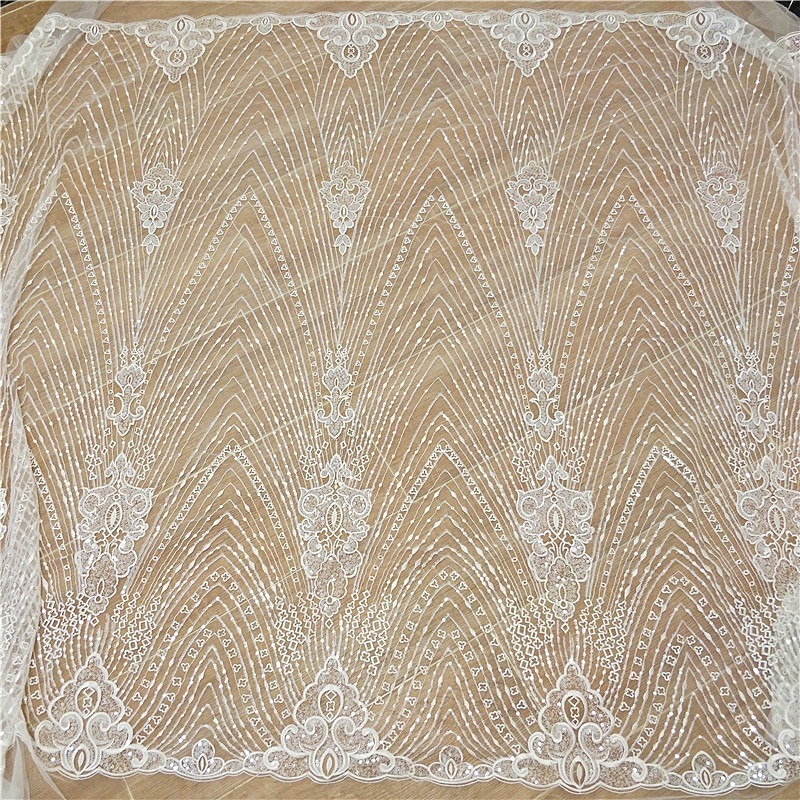 New Striped Lace Embroidery Se - огляд і ціна Wedding Dress Supply