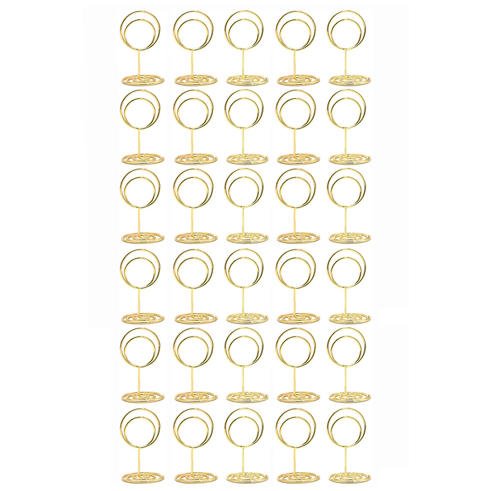 30 Pack Round Table Card Holde - огляд і ціна Table Number Gold