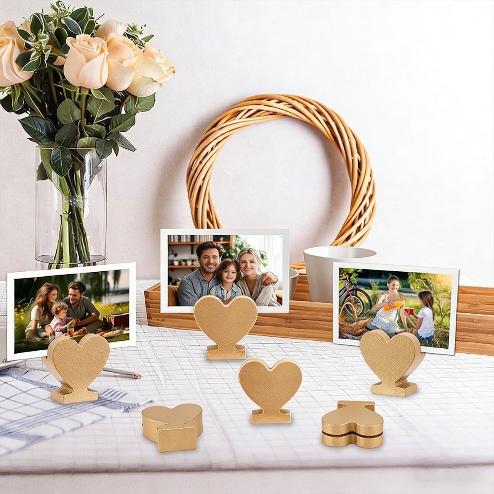 12PCS Star Heart Shaped Table  - огляд і ціна Table Number Gold