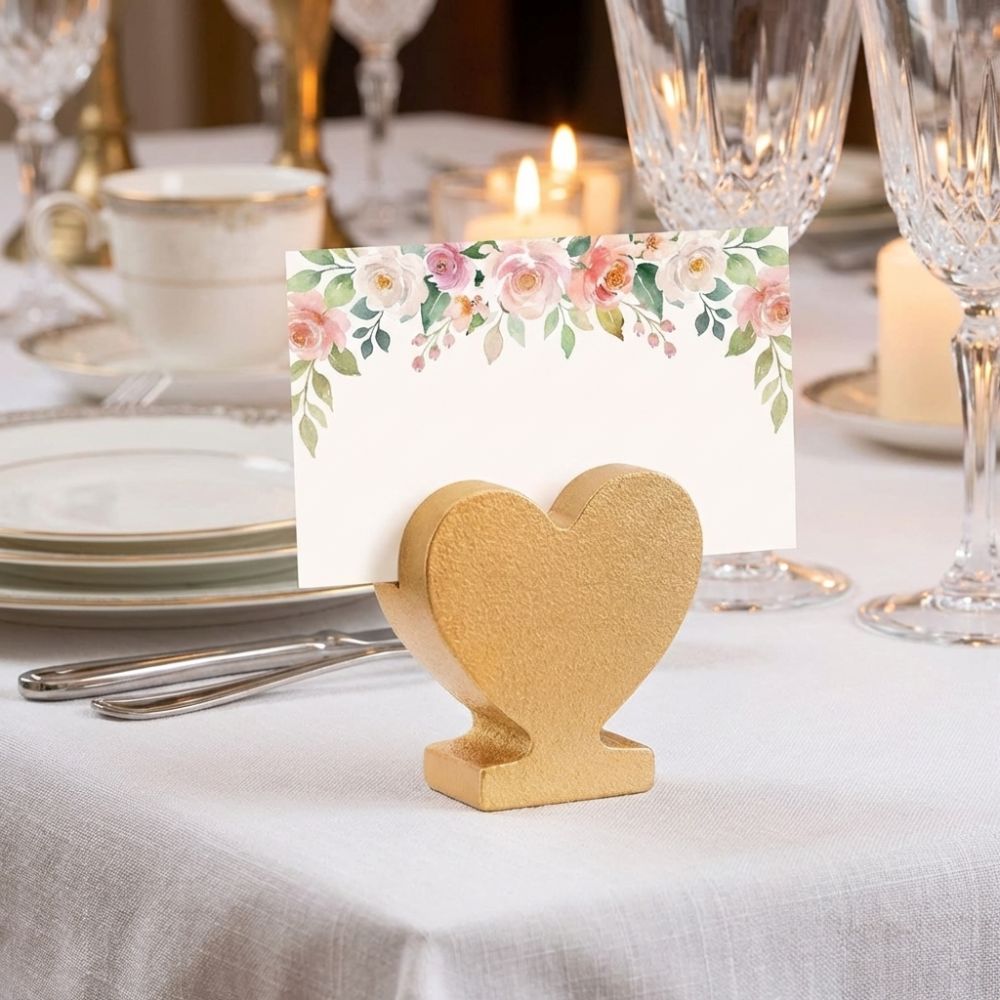 12PCS Star Heart Shaped Table  - огляд і ціна Table Number Gold