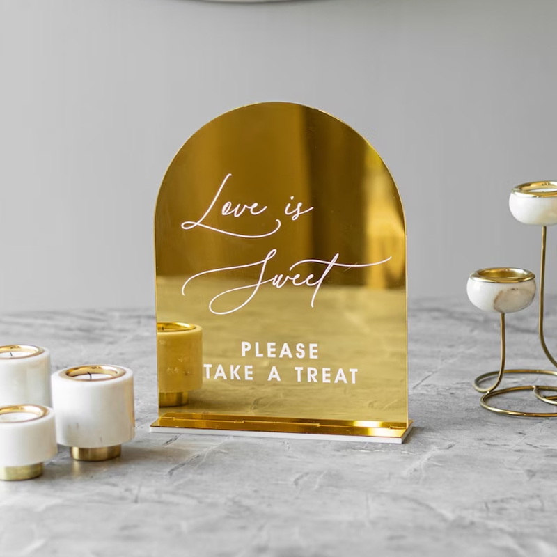Set Of 4 Wedding Signs,In Lovi - огляд і ціна Table Number Gold