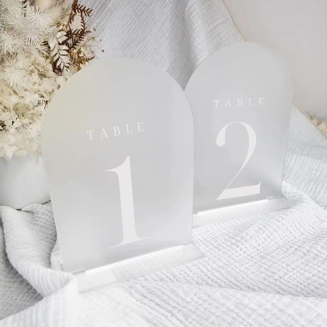 Arch Acrylic Table Numbers wit - огляд і ціна Table Number Gold