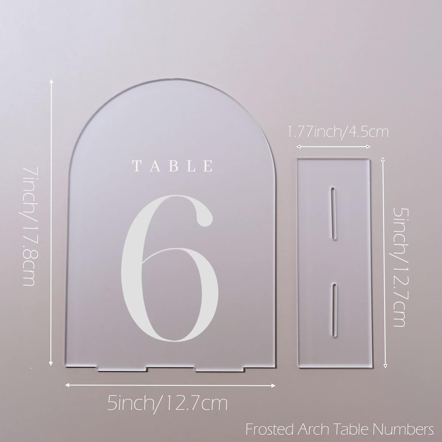 Arch Acrylic Table Numbers wit - огляд і ціна Table Number Gold