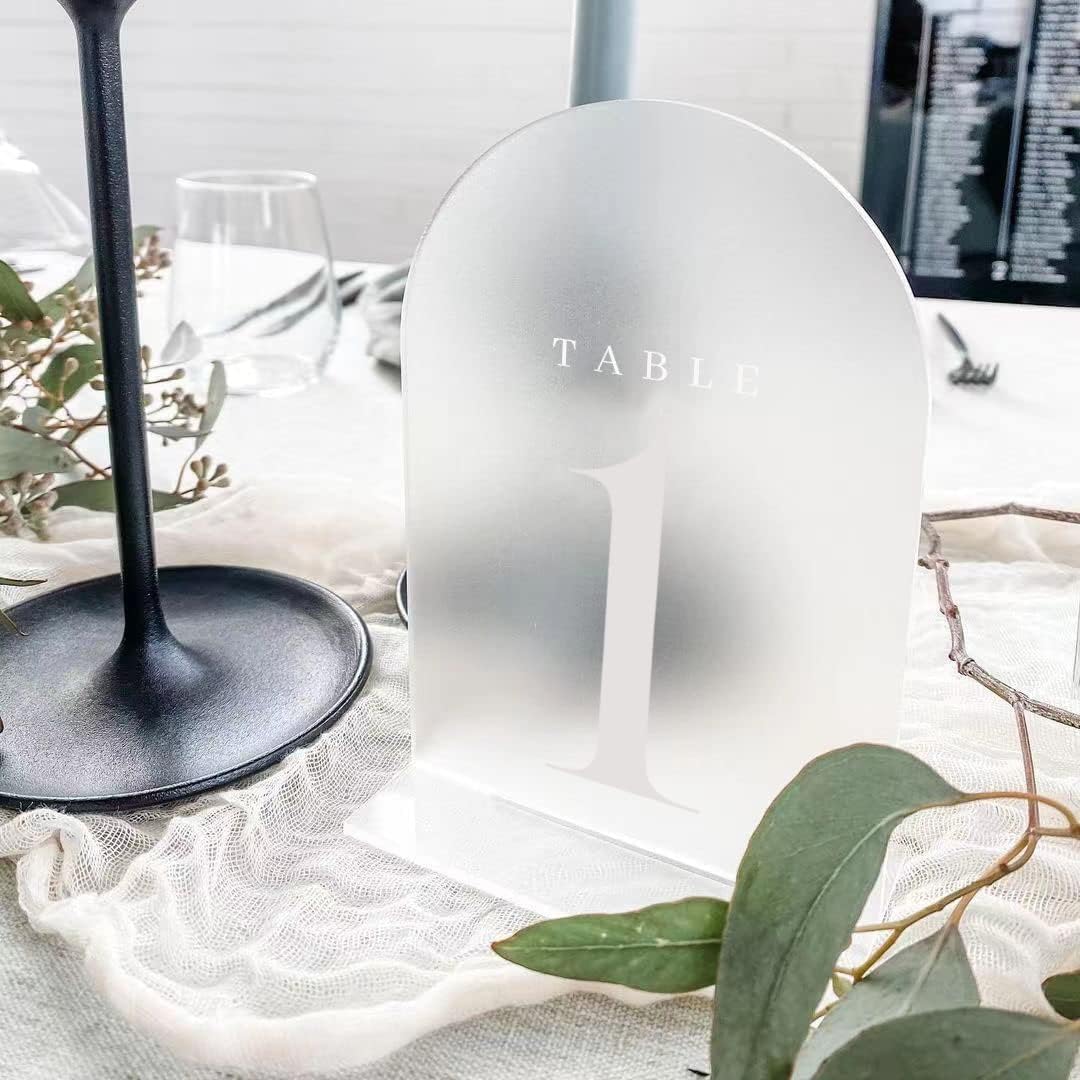 Arch Acrylic Table Numbers wit - огляд і ціна Table Number Gold