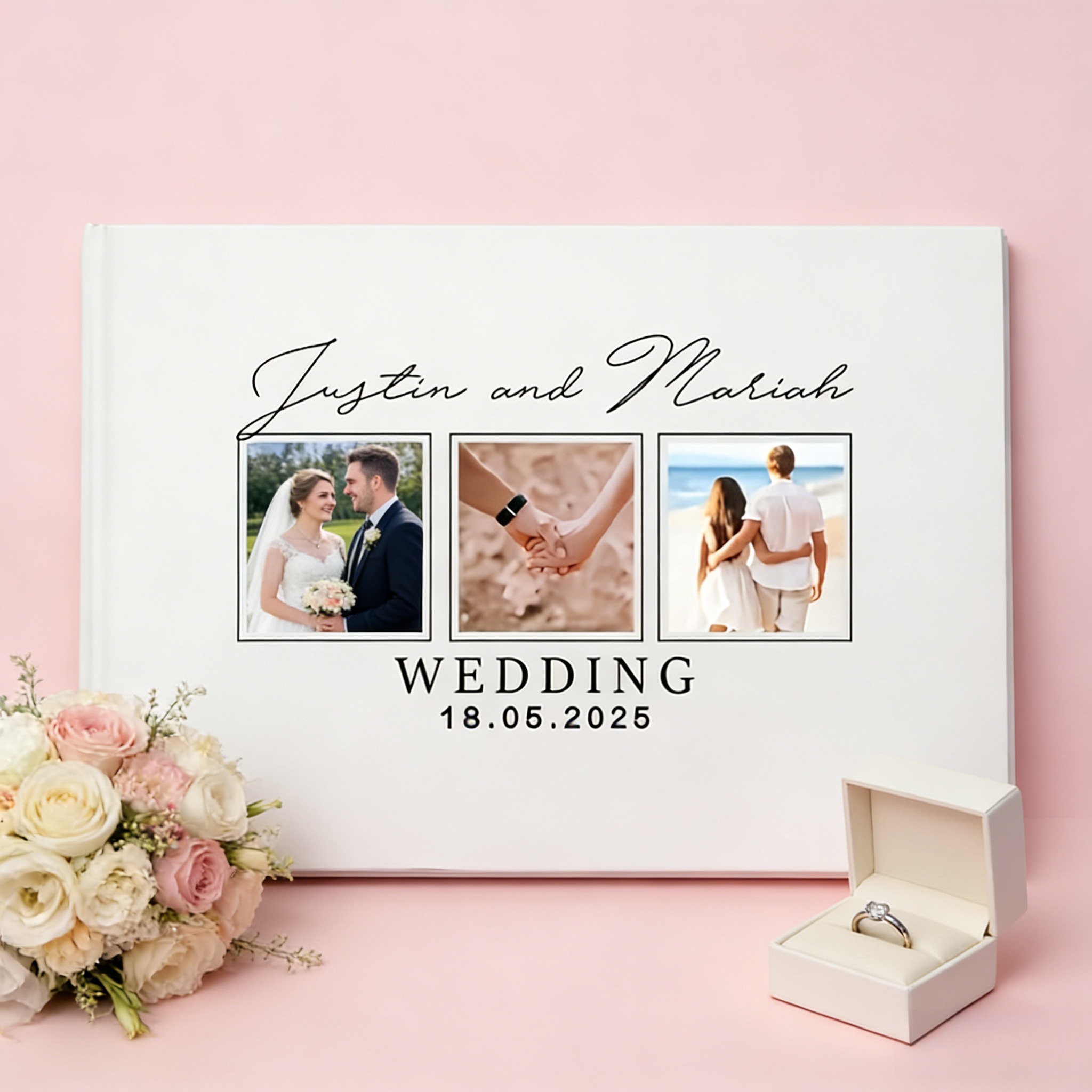 A Custom Wedding Guest Book -  - огляд і ціна Personalized Guest Book
