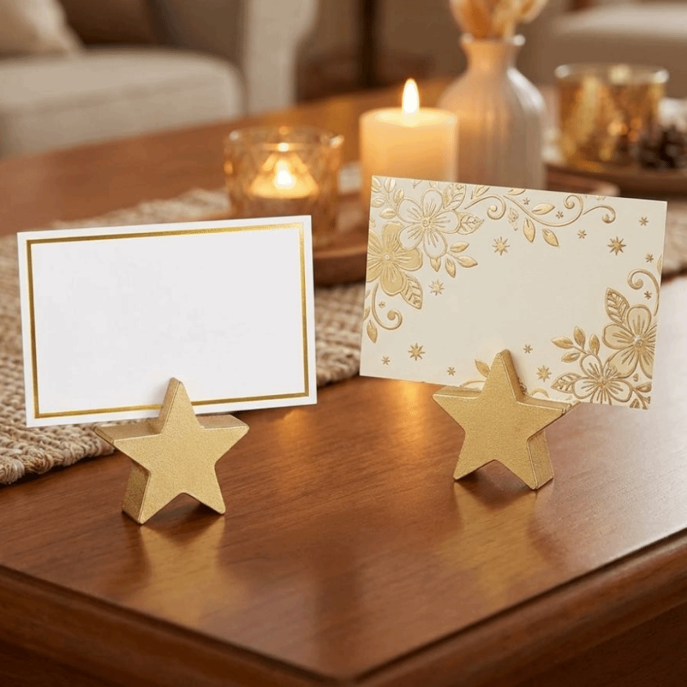 12PCS Star Heart Shaped Table  - огляд і ціна Table Number Gold